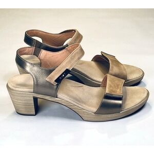 Naot Intact Sandals Womens 40EU/9US Beige‎ Tan Bronze Neutral Leather Heel Strap